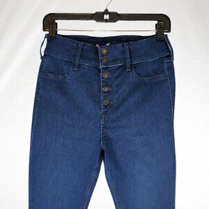 Hollister Ultra High Rise Jean Womens 11R Blue Stretch Skinny Legging